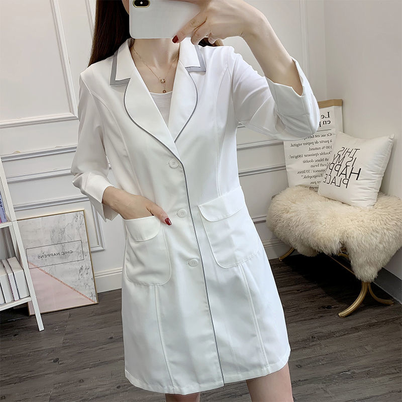 biała krótka kosmetyczka mundu – Lab Coat Medical recenzja i cena