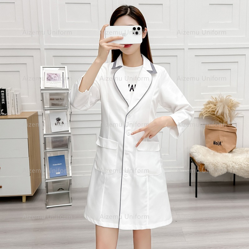 czarny mundurek kosmetyczny z  – Lab Coat Medical recenzja i cena