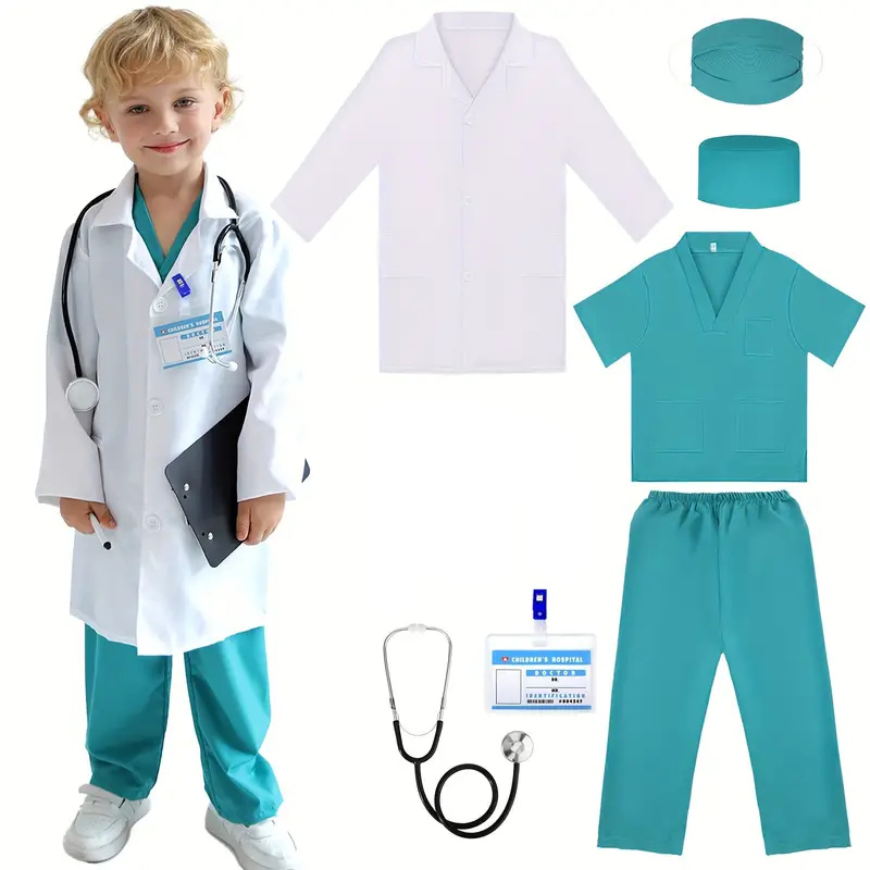7PCS Kids Doctor Nurse Cosplay – Lab Coat Medical recenzja i cena
